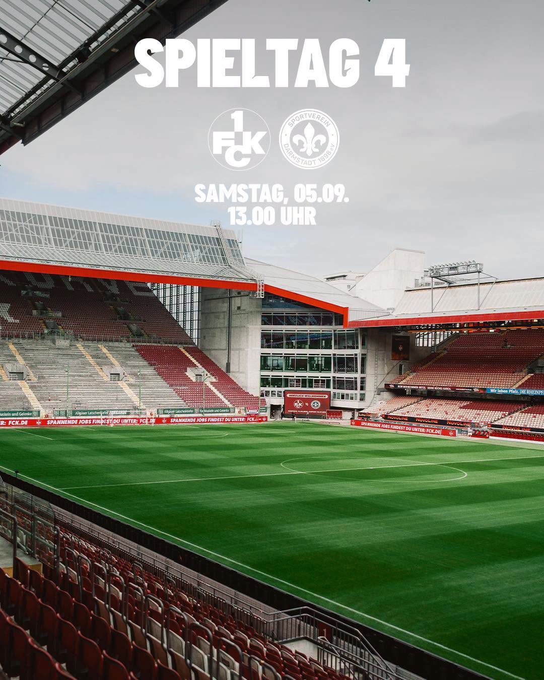 4. Spieltag – 1. FC Kaiserslautern vs. SV Darmstadt 98