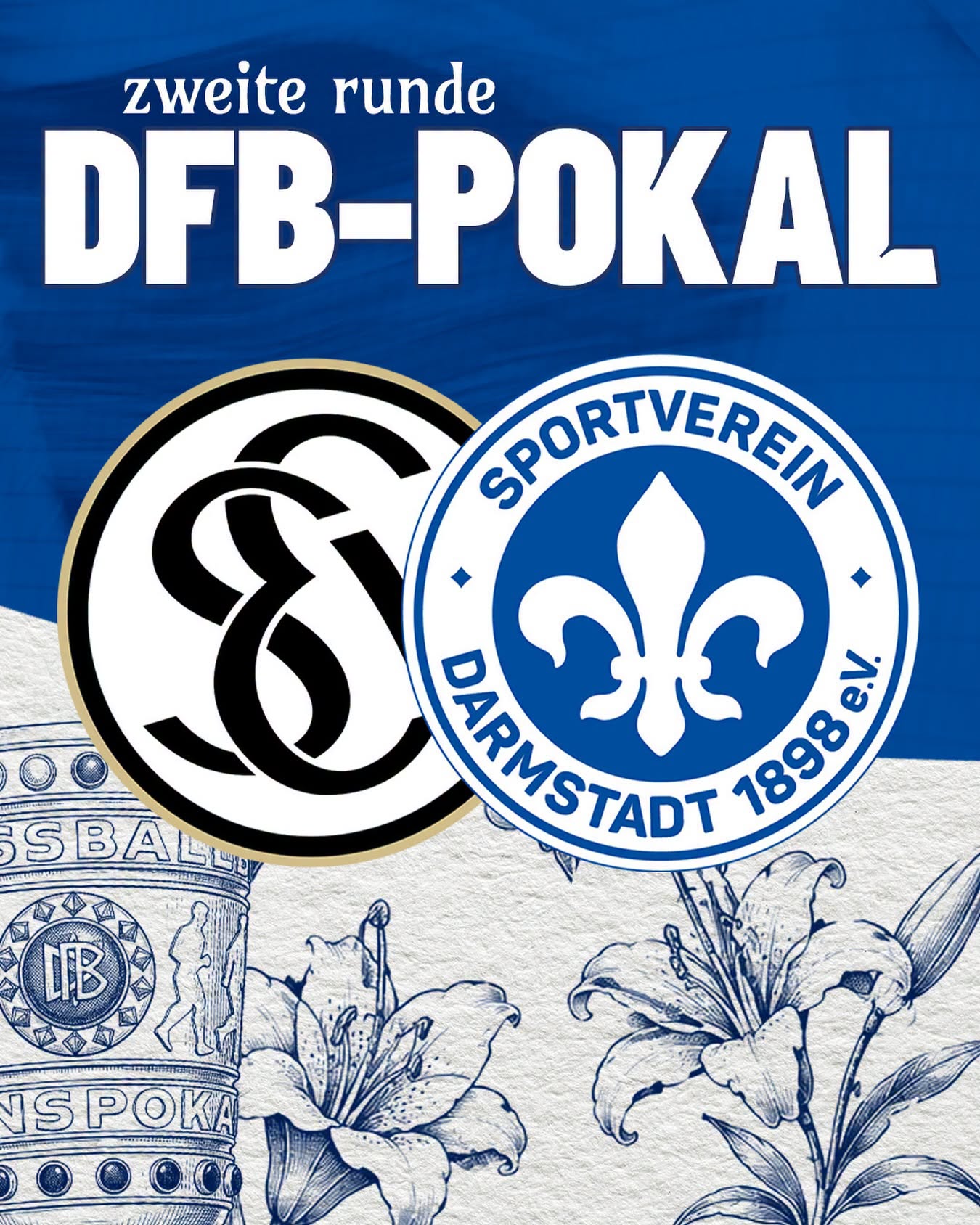 2. Hauptrunde DFB Pokal – SV 07 Elversberg vs. SV Darmstadt 98