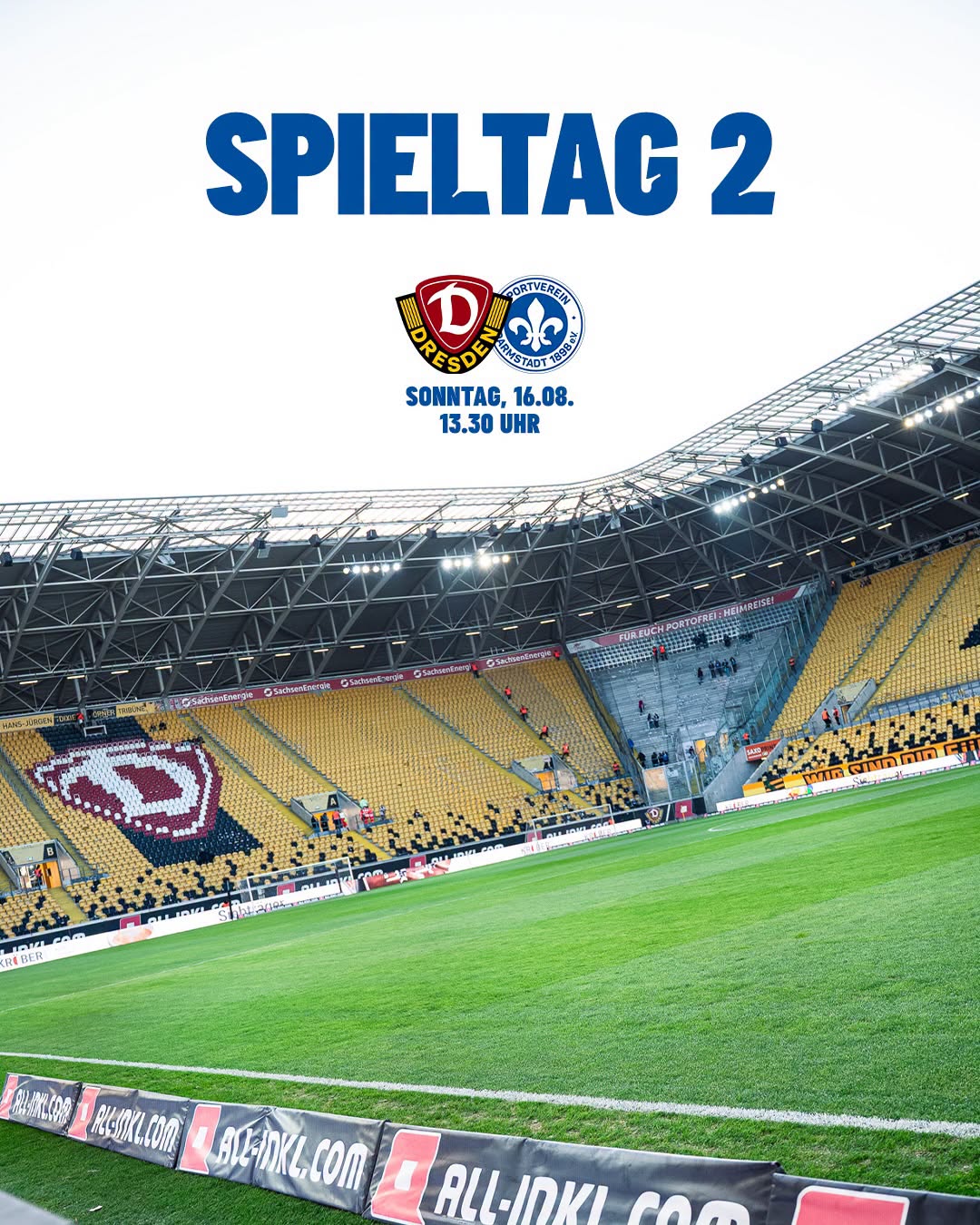 2. Spieltag – Dynamo Dresden vs. SV Darmstadt 98